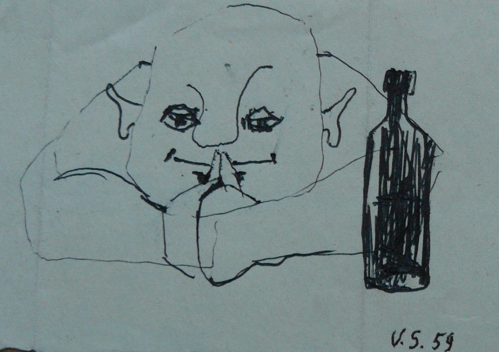 Bild Volker Schultheis | Mann mit Flasche