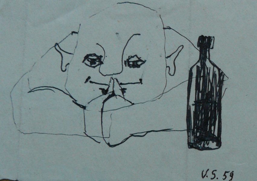 Bild Volker Schultheis | Mann mit Flasche