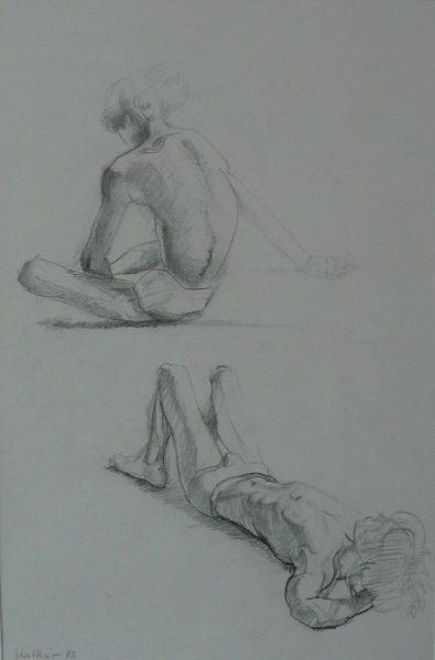 Bild Volker Schultheis | Studie Liegender & Sitzender