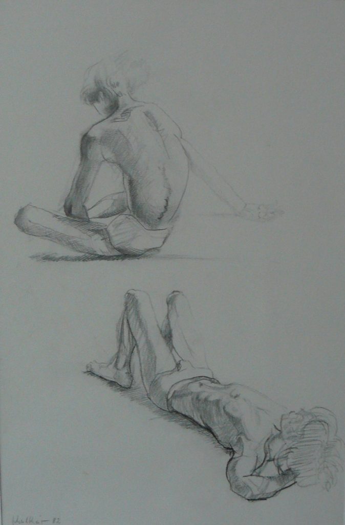 Bild Volker Schultheis | Studie Liegender & Sitzender