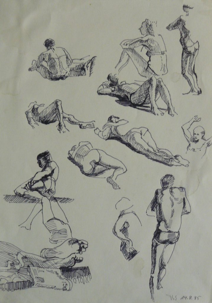 Bild Volker Schultheis | Studie Personen am Strand 2