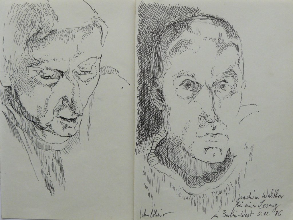 Bild Volker Schultheis | Joachim Walther bei einer Lesung in Berlin West