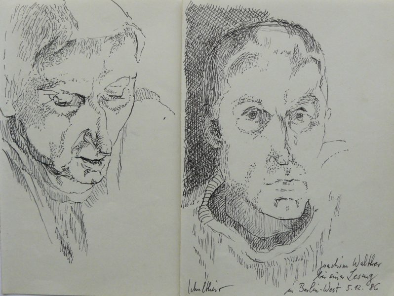 Bild Volker Schultheis | Joachim Walther bei einer Lesung in Berlin West