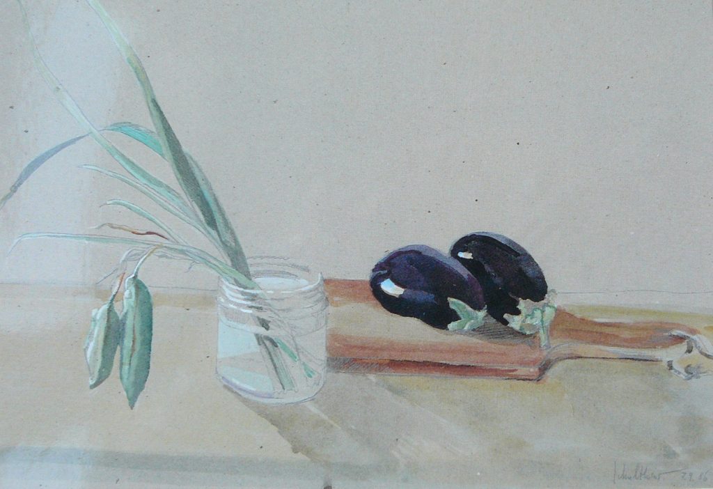 Bild Volker Schultheis | Vase mit Aubergine