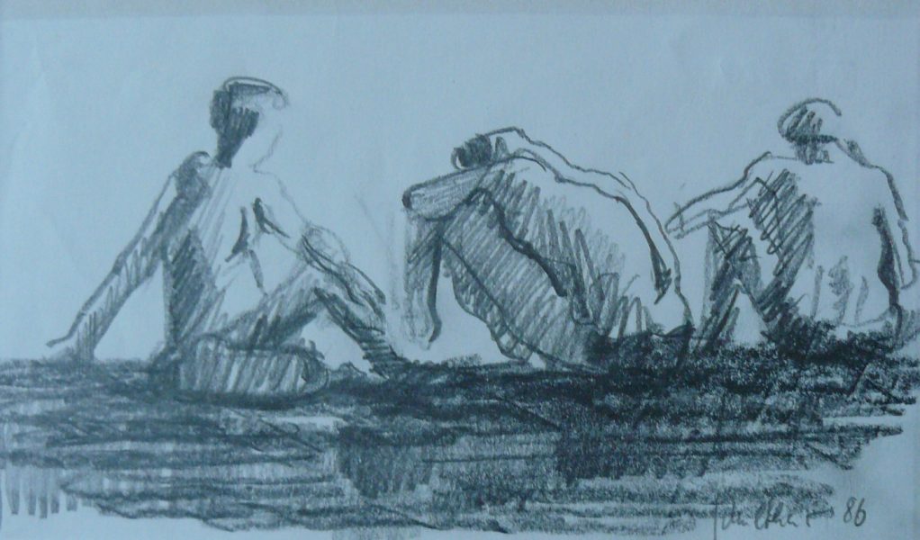 Bild Volker Schultheis | Sitzende am Strand