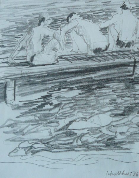 Bild Volker Schultheis | Sitzende am Strand 2