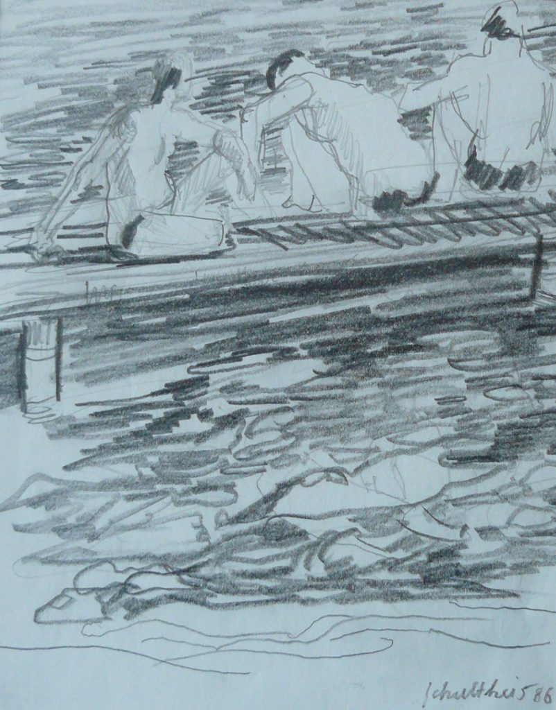 Bild Volker Schultheis | Sitzende am Strand 2