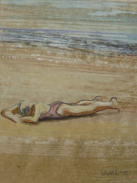 Schlafende am Strand