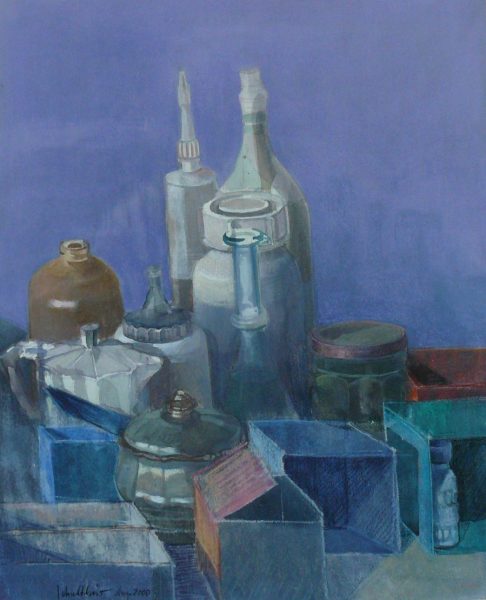 Bild Volker Schultheis | Schachteln mit Flasche