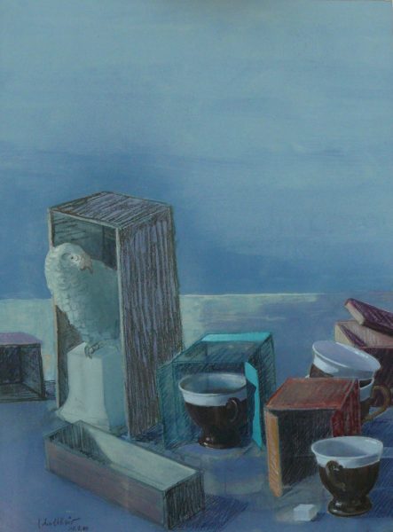 Bild Volker Schultheis | Schachteln mit Vogel und Tassen 2