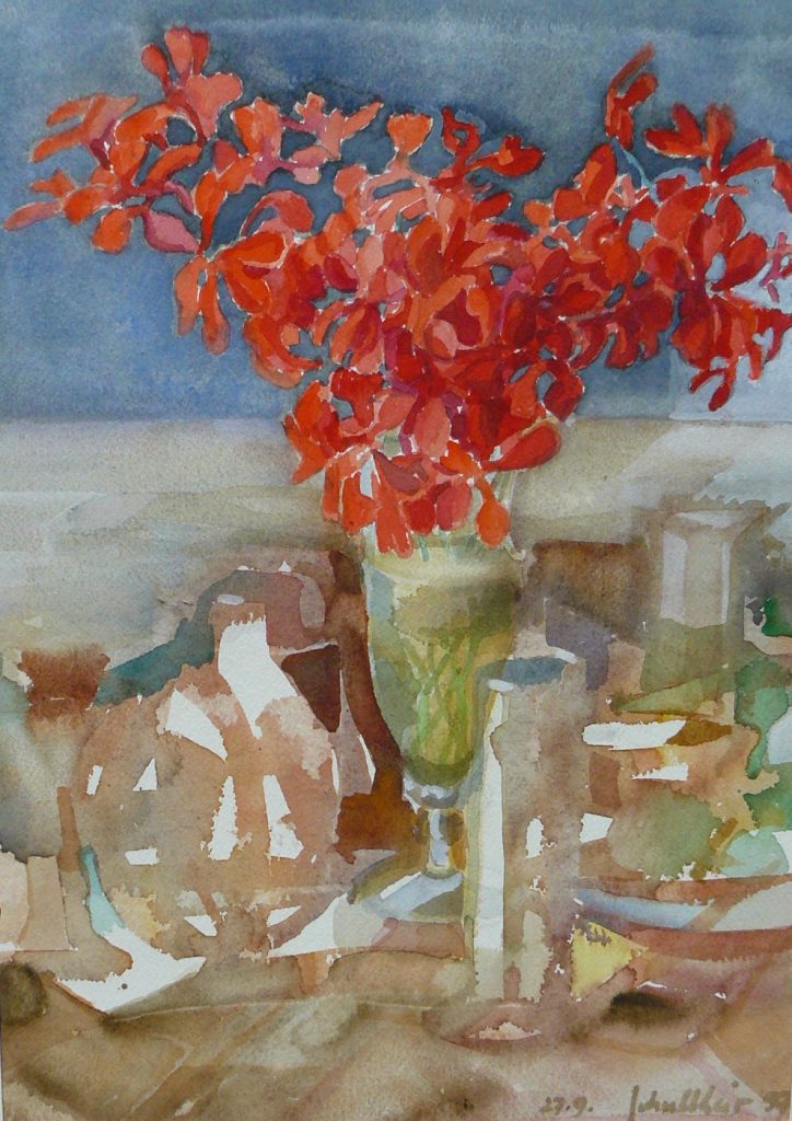 Bild Volker Schultheis | Rote Blumen in Vase