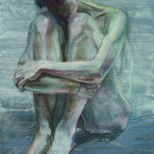 Bild Volker Schultheis | Sitzender Akt umschlungen