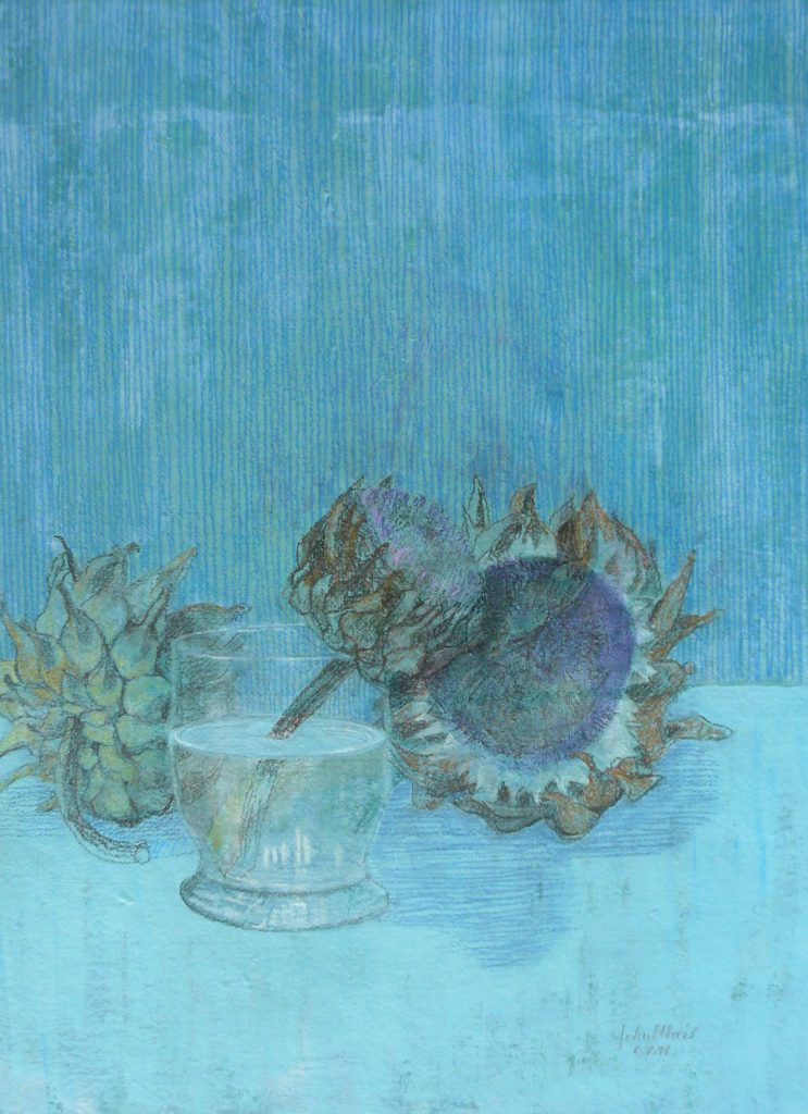 Bild Volker Schultheis | Artischockenblüte im Glas