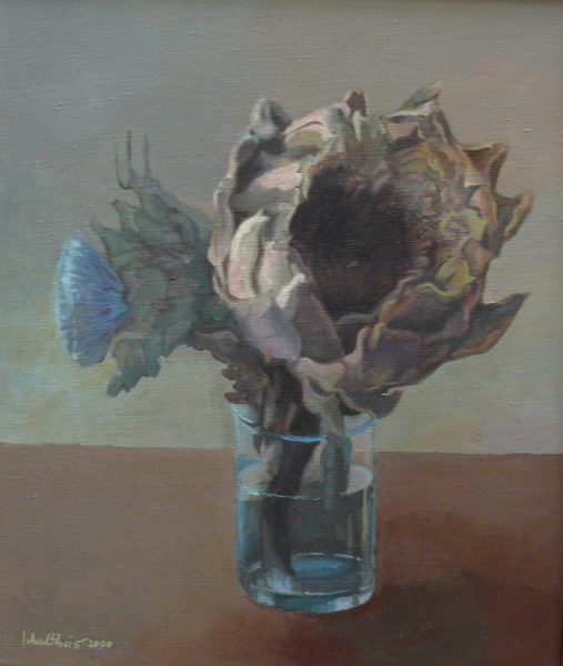 Bild Volker Schultheis | 2 Artischocken in Vase