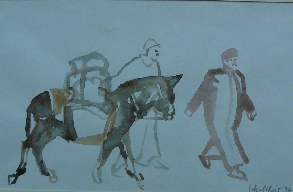 Bild Volker Schultheis | 2 Marokkaner mit Esel