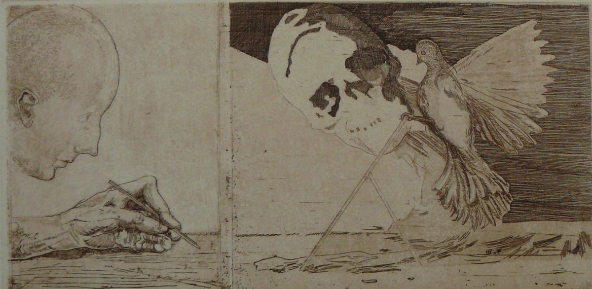 Bild Volker Schultheis | Tod mit Taube