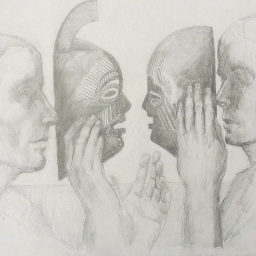 Bild Volker Schultheis | Selbstportrait mit Maske