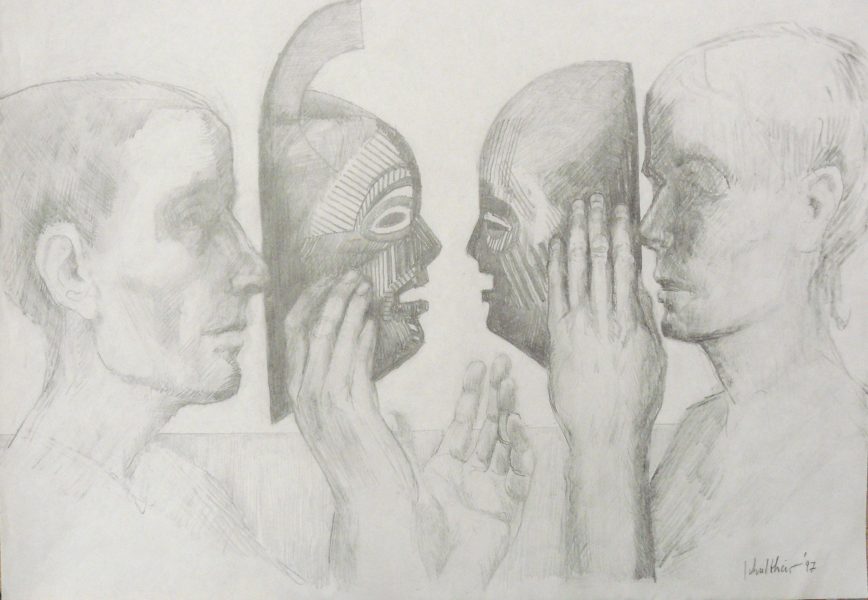 Bild Volker Schultheis | Selbstportrait mit Maske