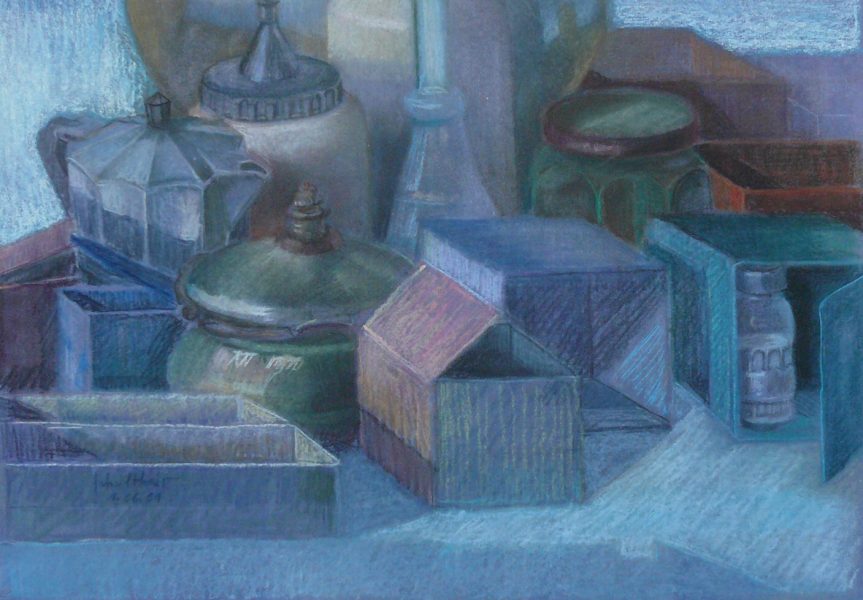 Bild Volker Schultheis | Schachteln mit Gegenständen