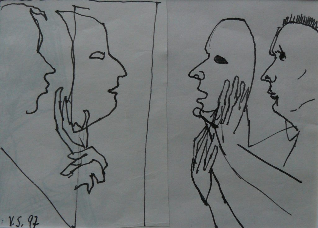 Bild Volker Schultheis | Selbstportrait mit Maske