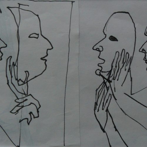 Bild Volker Schultheis | Selbstportrait mit Maske