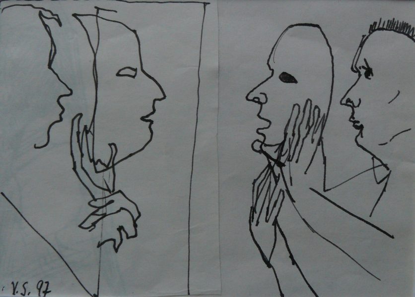 Bild Volker Schultheis | Selbstportrait mit Maske