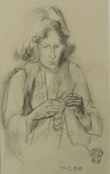 Bild Volker Schultheis | Malu strickend