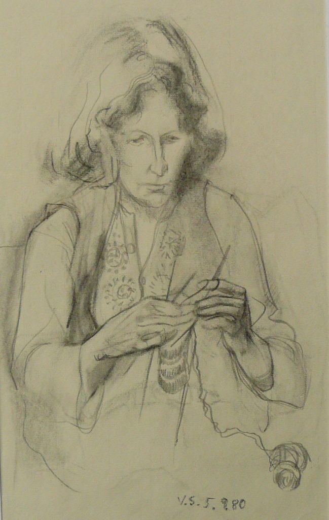 Bild Volker Schultheis | Malu strickend